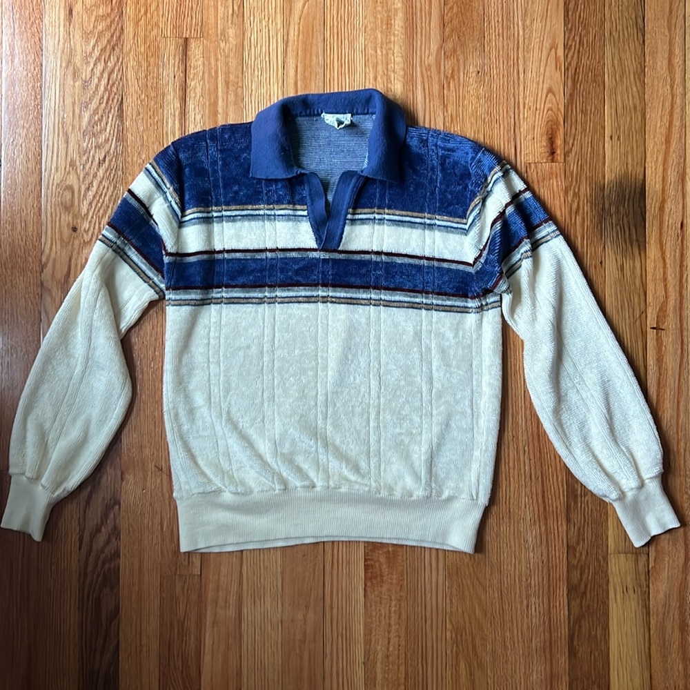 Vintage Saturdays In California Velour Shaggy Pullover